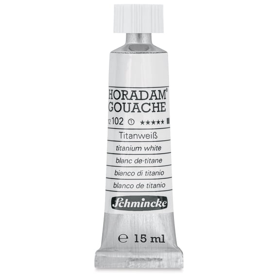 Schmincke Horadam Artist Gouache - Titanium White, 15 ml tube
