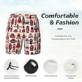 thumbnail image 5 of Lsque Mens Swim Trunks Rocket Pattern Pattern - Bathing Suit Compression Liner - Beach Swim Shorts Swimwear - (S-3XL) - Stretch Quick Dry -X-Large, 5 of 9