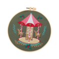 thumbnail image 2 of simhoa Christmas Embroidery Kit Decorative DIY Xmas Home Decor Cute Hand Embroidery Carousel, 2 of 8