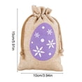 thumbnail image 3 of JeashCHAT Easter Drawstring Gift Bags, Easter Candy Bag, Easter Egg/Carrot Patterned Treat Bags, Small Gift Pouch for Easter Party Favors, 3.94" x 5.91", 3 of 6