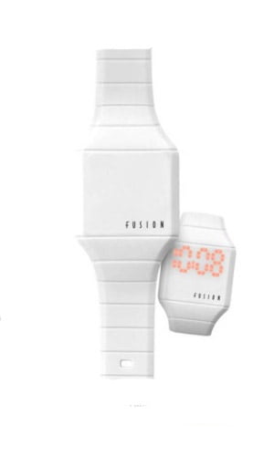Kids' Fusion Comfort Silicon Watch with Tech Time- Lights Up at the Touch of a Botton