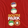 thumbnail image 2 of South Park Solid Circles Unisex Adult T-Shirt, Red, Large, 2 of 6
