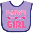 thumbnail image 3 of Inktastic Papas Girl Granddaughter Girls Baby Bib, 3 of 4