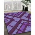 thumbnail image 2 of Ahgly Company Indoor Rectangle Patterned Purple Novelty Area Rugs, 4' x 6', 2 of 6