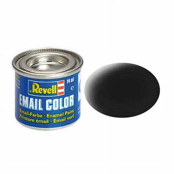 Revell Enamels 14ml Paint Tinlet, Black Matte