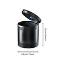 thumbnail image 2 of Car Ashtray For Vehicles Universal Auto Holder With Lid Scatter Design Durable Metal Interior Accessory For Ash Storage, 2 of 5