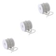thumbnail image 4 of relayinert Elegant Crystal 10 Yard Rhinestone Close Chain Clear Trim Sewing Craft Silver 10m 3Set, 4 of 6