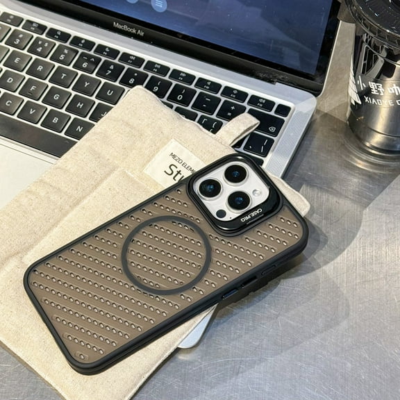 Ultra Slim Case for iPhone 13, TPU PC Material, Heat Dissipation, Compatible with MagSafe, Lightweight Drop Protective Cover with Camera Frame Bracket for iPhone 13, Black