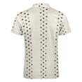 thumbnail image 5 of Dots Waves Shades of Green Dots Men Zipper T-shirt Summer Casual Short Sleeve T-shirt Top, 5 of 7