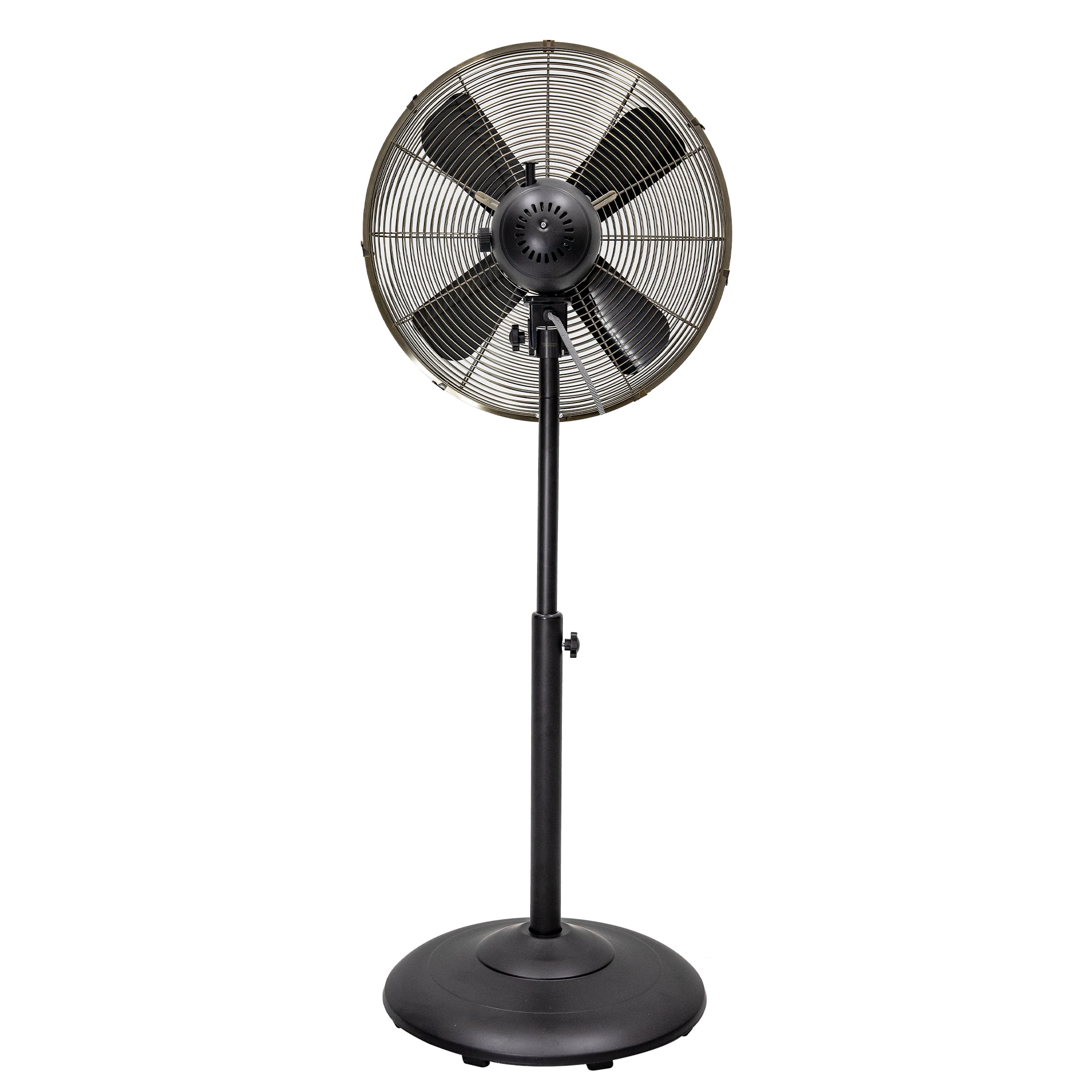 (2 pack) Better Homes & Gardens New 3 Speed 16 inch Vintage Metal Stand Fan in Black