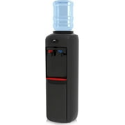 IKT Water Dispenser, Top Loading Water Cooler with Compressor Cooling, Child Safety Lock, Energy Saving, ETL Approved Hot and Cold Water, Black
