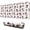 White Cow Dot, variant on Long Mouse Pads for Desk,White Cow Cloud Pattern Desk Mats on Top Of Desks, Desk Mouse Pad Extra Large with 3mm Non-Slip Base and Stitched Edge for Gaming,Office,Work,Home 31.5"x11.8"