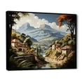 thumbnail image 2 of Designart "Sunlit Mountains of the Dominican" Landscapes Floater Framed Canvas Wall Art, 2 of 7