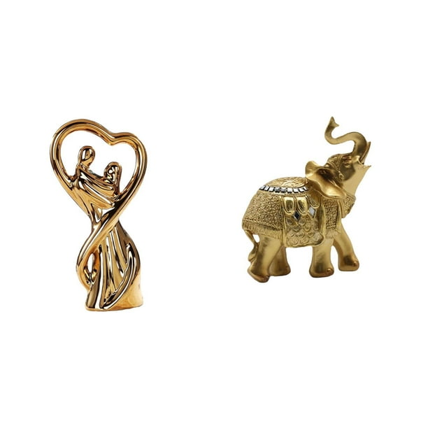 Figura De Pareja, Estatua De Elefante, Recuerdo, Regalo Para Enamorados, Escultura, Adorno De San Valentín Para Aniversario, Novia, Familia, Adorno De Escritorio Masculino, Artesanía De