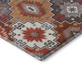 thumbnail image 3 of Addison Rugs Mayfield Premium Machine Washable Transitional Ethnic Paprika Rectangle Rug, 8' X 10' Machine Washable Transitional Ethnic Paprika Oversized Sherpa Throw Blanket, 3 of 6