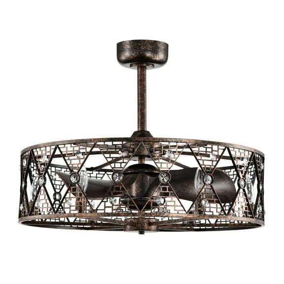 Cree 28 in. 6-Light Indoor Oil-Rubbed Bronze Finish Ceiling Fan with Light Kit