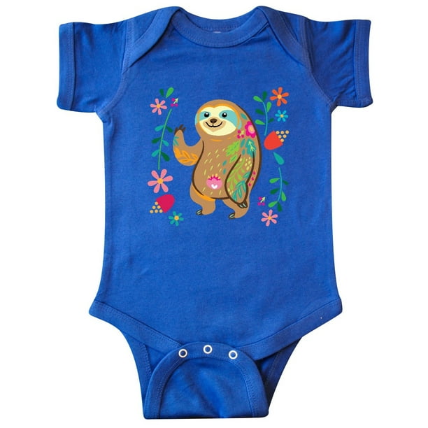 INKtastic - Sloth Cute Outfit for Girls Infant Creeper - Walmart.com ...