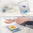 thumbnail image 3 of Precision Scale,500g/0.01g,0.01g,with Tare And Count Function,backlit Lcd Display (silver), 3 of 5
