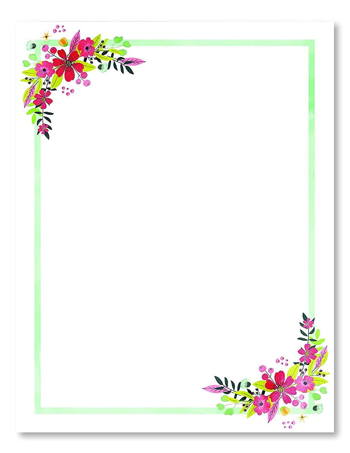 Stationery Paper - Perfect for Notes, Letter Writing and Invitations for  Bridal Shower, Birthday, Wedding, Engagement Party, VIP and All Occasions -  100 Set of Floral DIY Invitation Kit - Red Hibiscus - Walmart.com