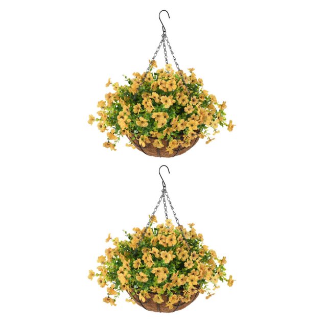 Bewildely Flores colgantes artificiales no tóxicas para la decoración del hogar: se admiten mascotas y no tienen olor. Type3 NO3