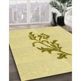 thumbnail image 3 of Ahgly Company Tapis Rectangulaire d'Intérieur Lavable en Machine Jaune Soleil Transitionnel, 7 Pieds x 9 Pieds, 3 of 7