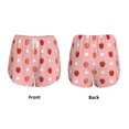 thumbnail image 3 of Balery Strawberries Pantalones cortos deportivos para mujer con forro y dos bolsillos, elásticos, para entrenamiento, gimnasio, yoga-Large, 3 of 7