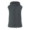 thumbnail image 6 of larppty Puffer Vest Women Sleeveless Zip Up Quilted Jackets with Pockets Fall Comfy Coats Winter Warm Lightweight Outerwear (Black, XL), 6 of 6