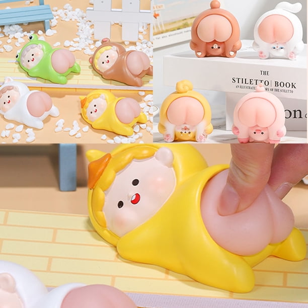 Muyoka Butt Squishy Toy para niños Decoraciones de fiesta Favores Alivio del estrés Regalo de cumpleaños Bolsas de golosinas Lindo Divertido Novedad Dibujos animados Silicona Butt-Style Juguete de ali Muyoka Hogar