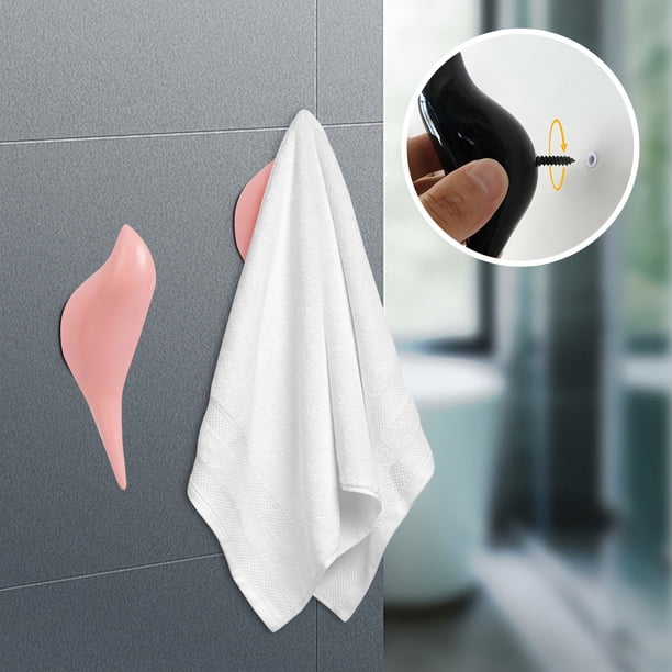 Gancho para decoración de pared para sombreros y abrigos - Ahorro de espacio sobre ganchos para puertas, pack de 5