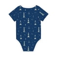 thumbnail image 2 of Daiia Lighthouses and Anchors Printed Unisex-Baby Short Sleeve Onesies Bodysuits Baby Climbing Clothes Soft and Comfortable Romper with Expandable Shoulder Design-3 Months, 2 of 8