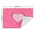 thumbnail image 3 of XMXY Woven Placemats Set of 4 PCS, Pink Heart Table Mats Washable Heat Resistant Placemats, 3 of 6