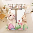 thumbnail image 5 of Erosebridal Colorful Easter Eggs Bed Sheets,Cartoon Rabbit Pink Blossom Daisy Kids King Sheets For Girls 4-Piece, 5 of 6