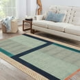 thumbnail image 2 of Casavani Blue Block Printed Area Rugs for Bedroom and Living Room, Ourdoor Patio Rug 12x18 feet, 2 of 5
