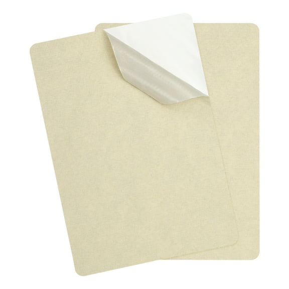 8x11 Inch Linen Repair Patches, 2Pcs Self-Adhesive Fabric Patch for Sofas Tote Bags Furniture Car Seats Clothes Tents, Beige