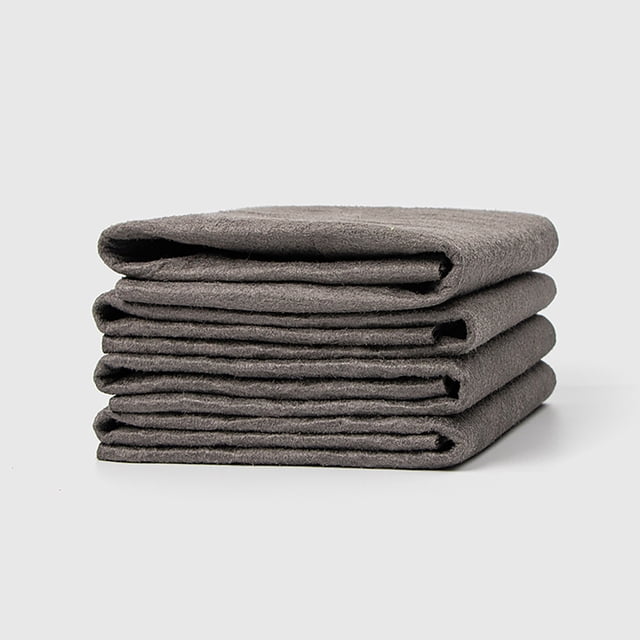 Thickened Magic Cleaning Cloth, Reusable Microfiber Lint Free Cloth for Windows Mirrors Glass and Cars, Streak Free Multipurpose Cleaning Rag for Kitchen TV and Home, Odorless Machine Washable Gray