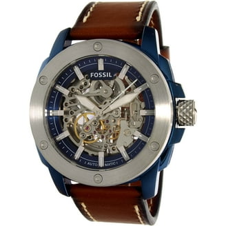 Fossil Men's ME3083 Brown Leather Swiss Automatic Watch - Walmart.com