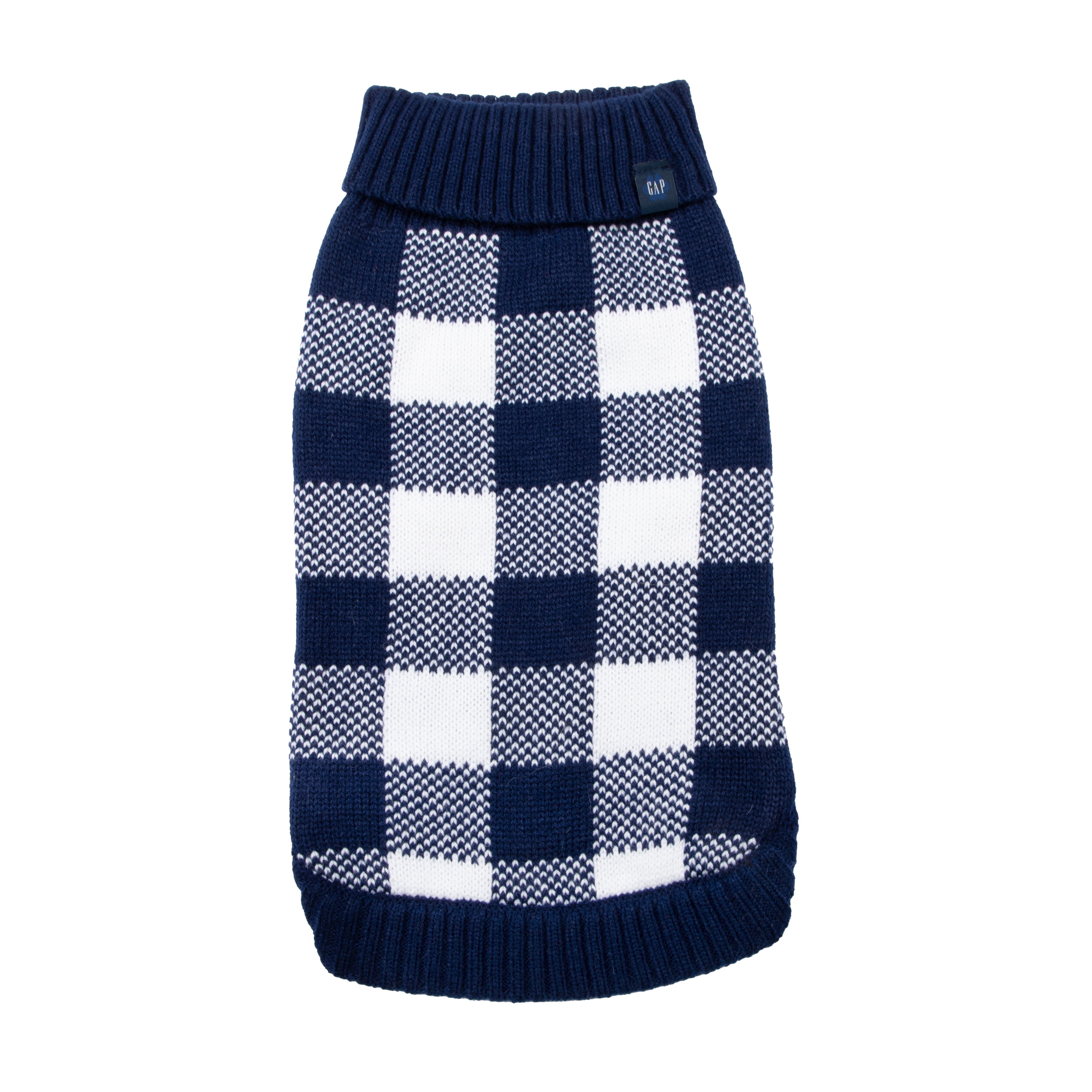 Gap Pet, Dog Clothes, Blue Buffalo Plaid Pet Sweater