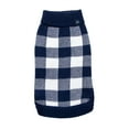 thumbnail image 3 of Gap Pet, Dog Clothes, Blue Buffalo Plaid Pet Sweater, 3 of 8