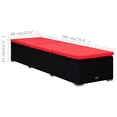 thumbnail image 4 of vidaXL 3 Piece Garden Sun Loungers with Tea Table Poly Rattan Black, 4 of 5