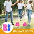 thumbnail image 4 of SASABAXI 4Pcs Lightweight Red Plastic Stilts for Balance Exercise and Party Activities, 4 of 5