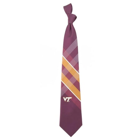 Virginia Tech Grid Poly Necktie