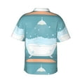 thumbnail image 3 of Easygdp Bathtub with Soap Bubbles Men's Hawaiian Shirts Print Lapel Short Sleeve for Beach, vacation, party, casual occasions - Small, 3 of 9