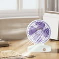 thumbnail image 4 of Blueek Portable 3-Speed USB Rechargeable Mini Fan, Compact Handheld & Desktop Cooling Fan for Home and Outdoor Use,Purple, 4 of 6
