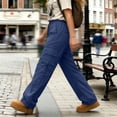 thumbnail image 5 of Cmtiyu Cargo Pants Women, High Waist Drawstring Hiking Pants, Casual Outdoor Athletic Trousers with Pockets, S-2XL, 5 of 8
