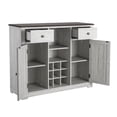 thumbnail image 2 of Pemberley Row Wood Off White Bar Cabinet Rectangular 47"W x 38"H x 16"D Unassembled, 2 of 10