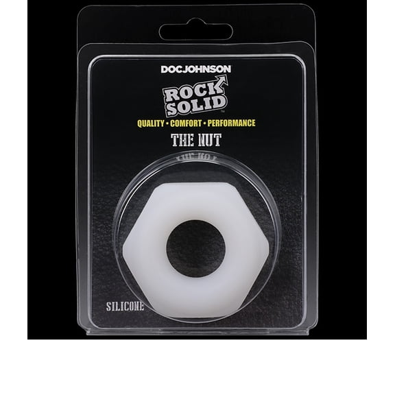 Doc Johnson Rock Solid The Nutt Silicone Penis Ring, White