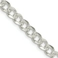 thumbnail image 1 of Sterling Silver 5.5mm Pave Curb Chain (22 X 5.5) Made In Italy qcf150-22, 1 of 5