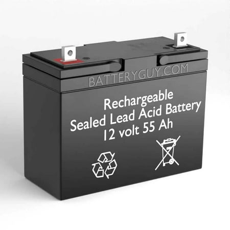 BatteryGuy Everest & Jennings Model 34 Narrow 22NF replacement battery - BatteryGuy brand equivalent