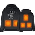 thumbnail image 2 of guisaled Heated Hoodie for Men Women Fleece Hooded Heated Sweatshirt USB Electric Thermal Lightweight Winter Pullover, 2 of 9