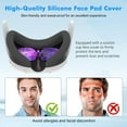 thumbnail image 2 of Baoyemes Silicone Cover Set for Oculus/Meta Quest 3, VR Accessories for Meta Quest 3, Protective Cover Set Includes Controller Grip Cover, Face Cover, VR Shell Cover (Starlight Purple), 2 of 7